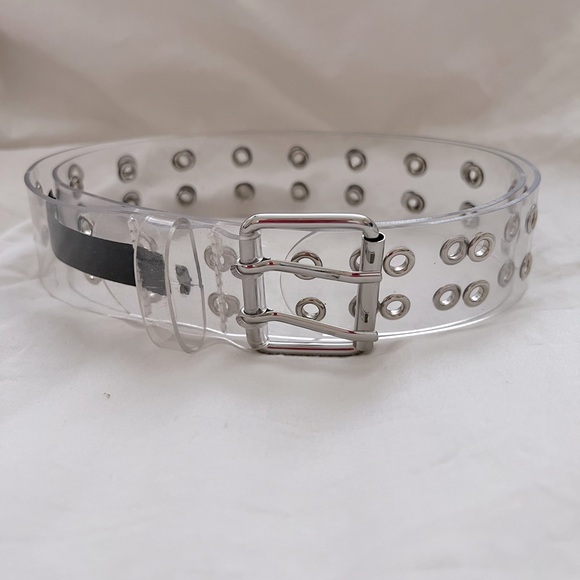 BRANDY MELVILLE See-through Double Grommet Belt, O/S - Picture 1 of 3